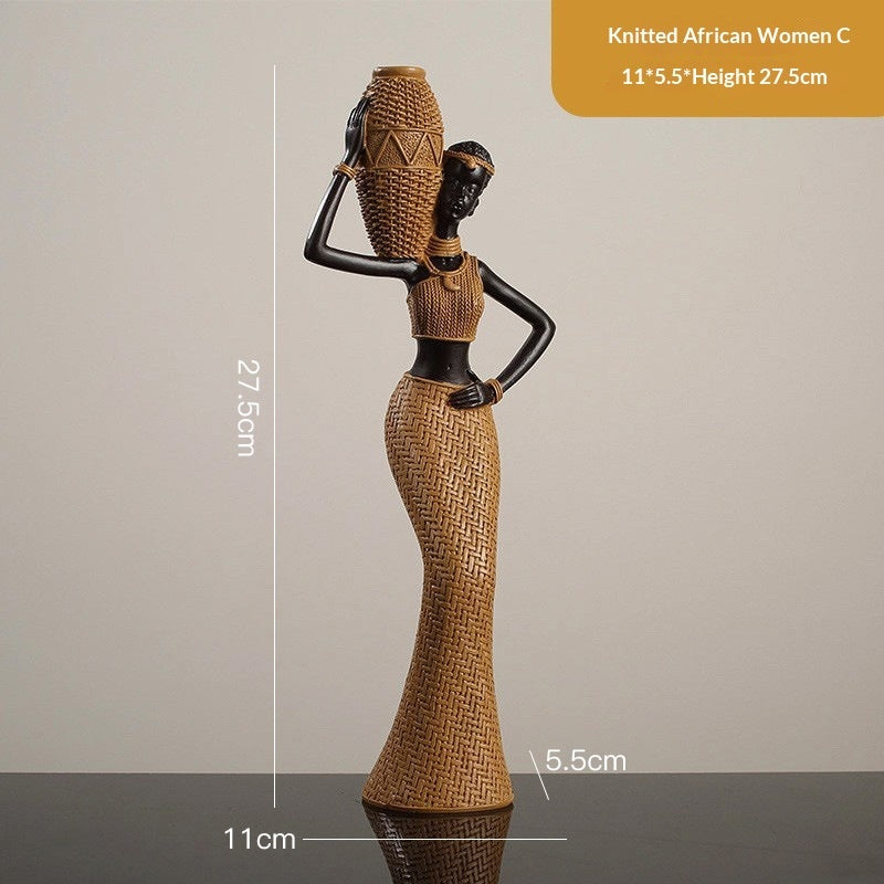 Arrival Creative Retro African Solid Wood Art Piece And Home Decor