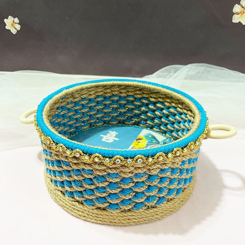 Ins Countryside Storage Basket Hemp Rope