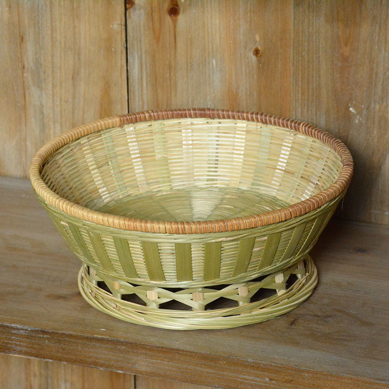 Handmade Bamboo Basket Storage Basket Household
