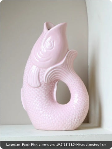 Ceramic Fish-Shape Flower Arrangement Vase For Sophisticated Home Decor