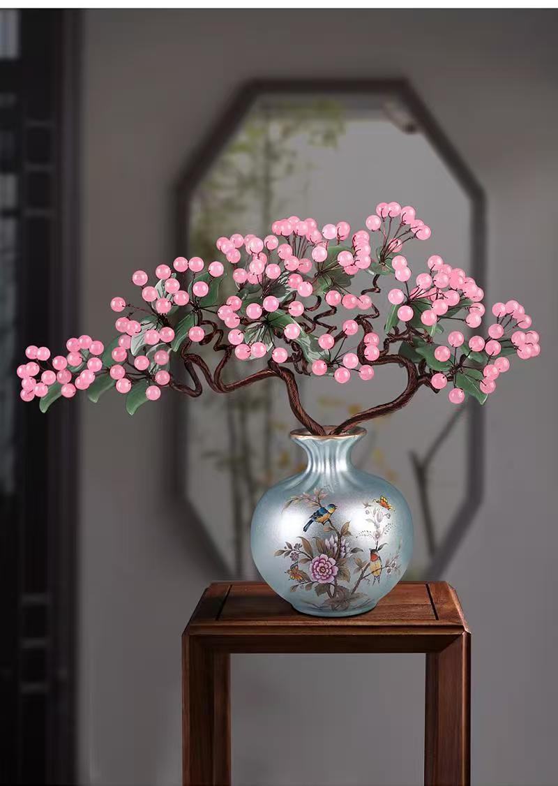 Crystal And Jade Living Room Ornaments Modern Home Decor