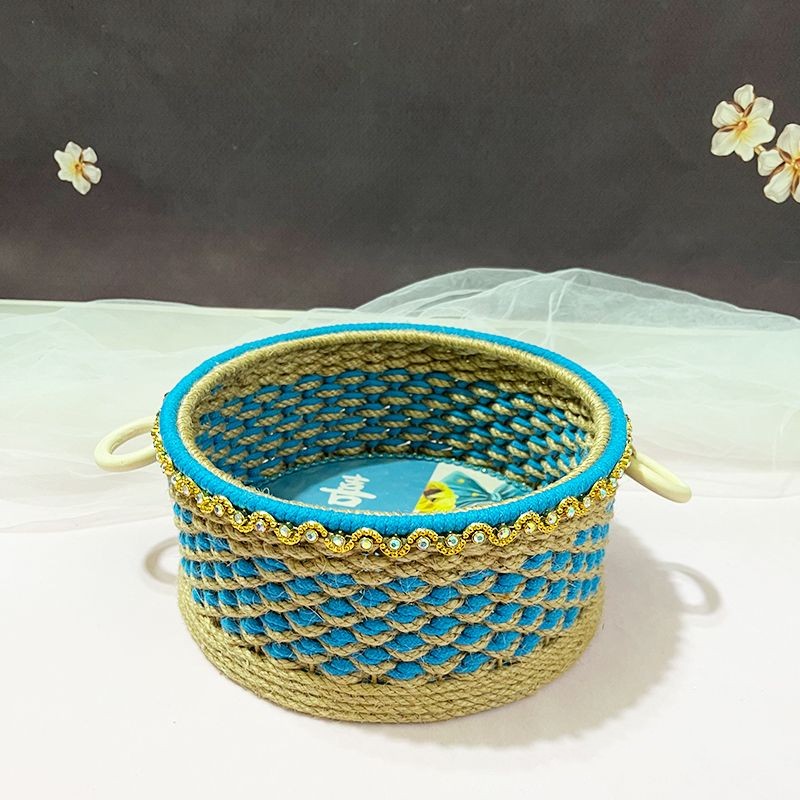 Ins Countryside Storage Basket Hemp Rope