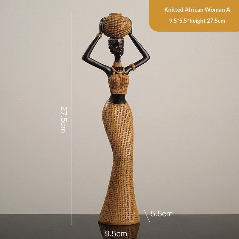 Arrival Creative Retro African Solid Wood Art Piece And Home Decor