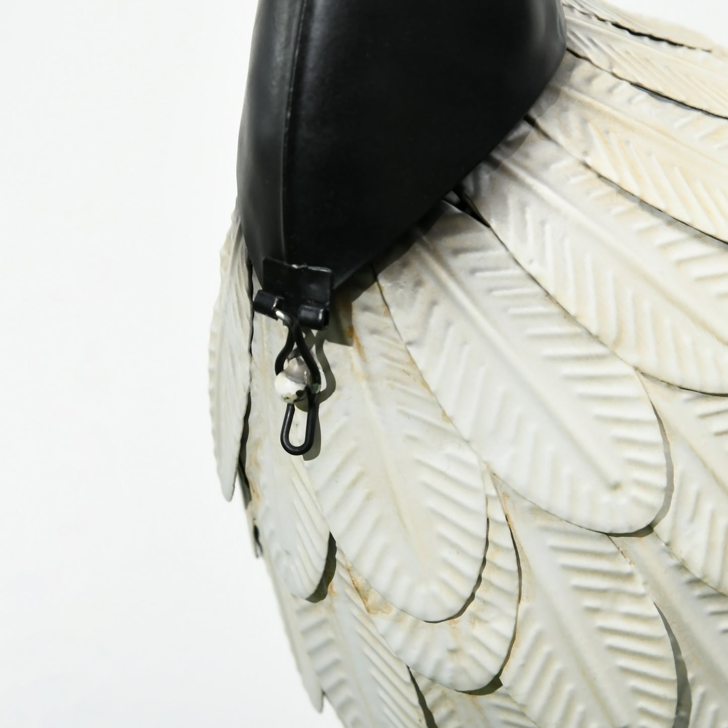 Set of 2 Garden Sculptures, Heron Garden Statues for Lawn, Patio, Backyard Decoration, 35.5" & 40.5", White & Black