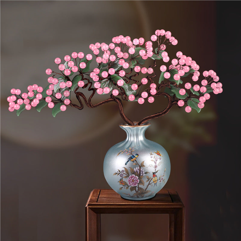 Crystal And Jade Living Room Ornaments Modern Home Decor