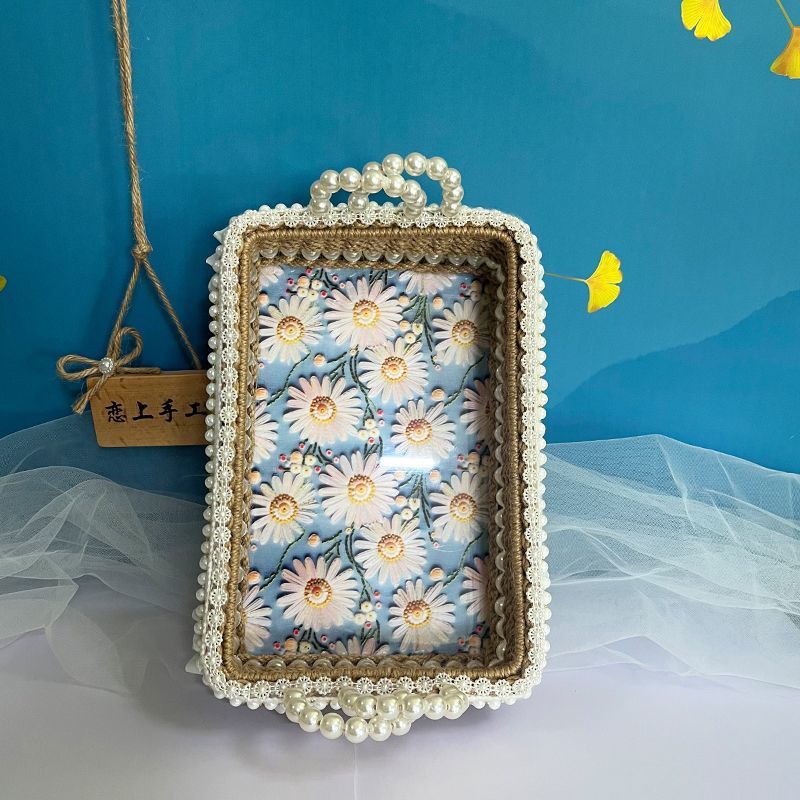 Handmade Woven Hemp Rope Desktop Storage Basket