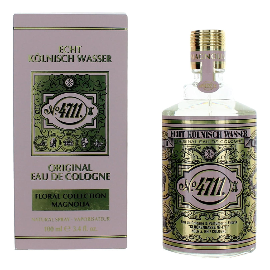 4711 Floral Collection Magnolia by 4711, 3.4 oz Eau De Cologne Spray for Unisex